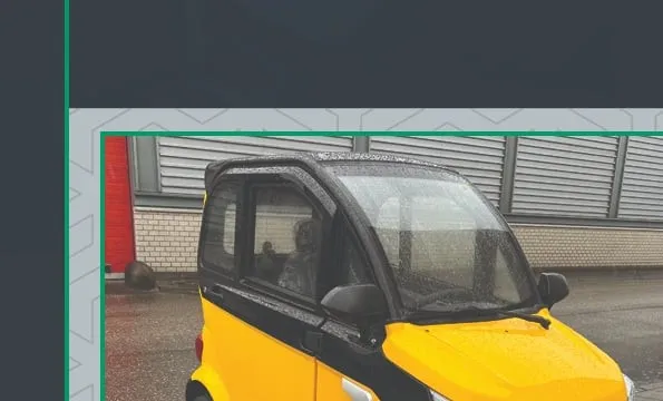 Elektrische brommobiel bij Voltron in Weesp